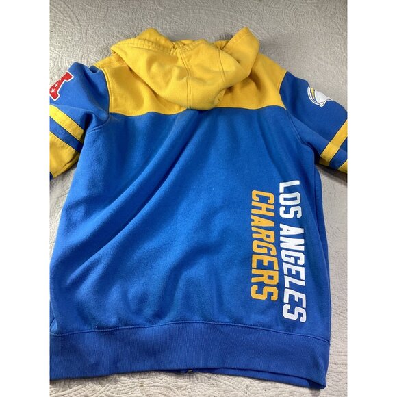 Los Angeles Chargers NFL Hoodie*XL*Blue/Yellow Fleece Zip-Up Mens Sweatshirt - Picture 10 of 10